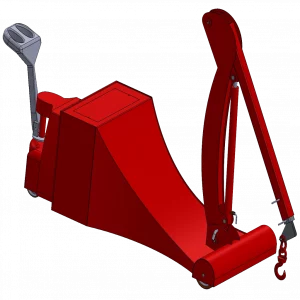 Стреловой самоходный электрогидравлический Мини-кран КЭГС МС-5 модельная серия №5 с противовесом и складной вертикальной стрелой